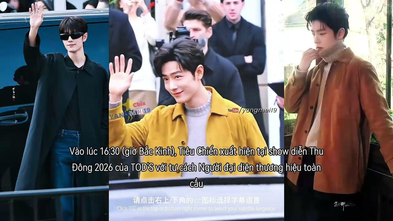 Tiêu Chiến lột xác với 2 phong cách tại Milan Fashion Week 2026: TOD'S và Gucci