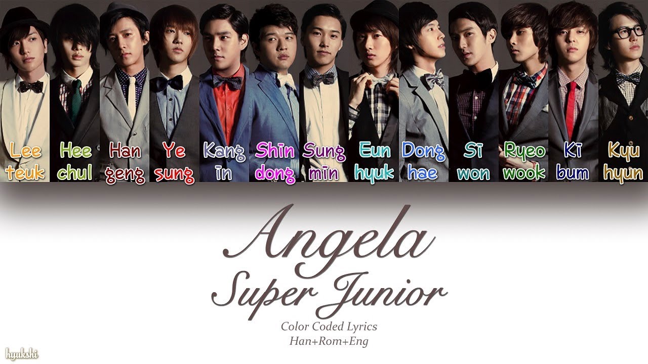 Super Junior (슈퍼주니어) &ndash; Angela (앤젤라) (Color Coded Lyrics) [Han/Rom/Eng]