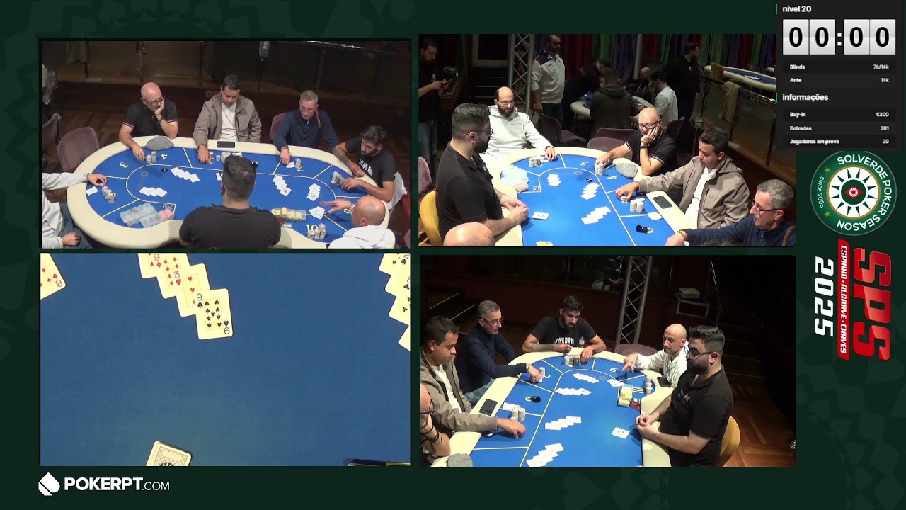 🔴 Dia 2 Main Event Etapa #8 Solverde Poker Season - Hotel Algarve Casino