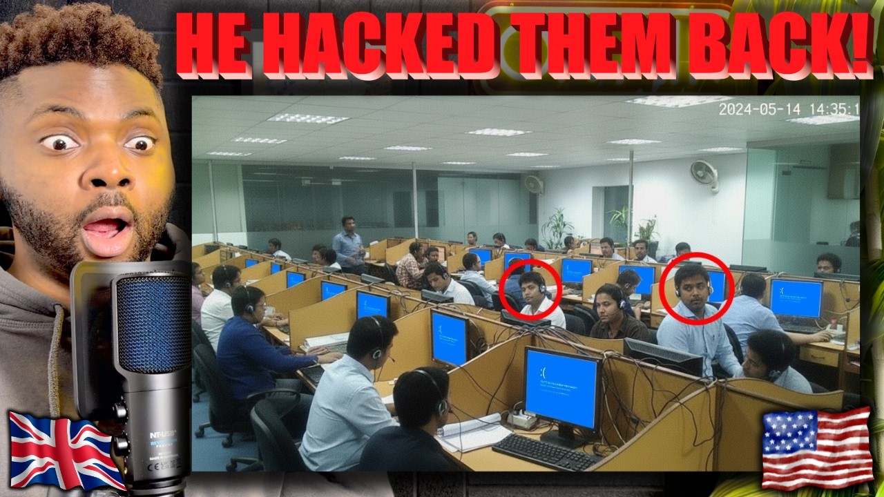 American Hacker DESTROYS Scammers On Their Own Cameras! (Justice) | British Guy Reacts 🇬🇧