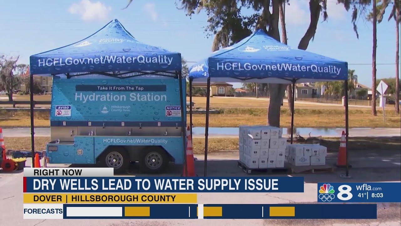 Water stations open as Hillsborough families face water shortage