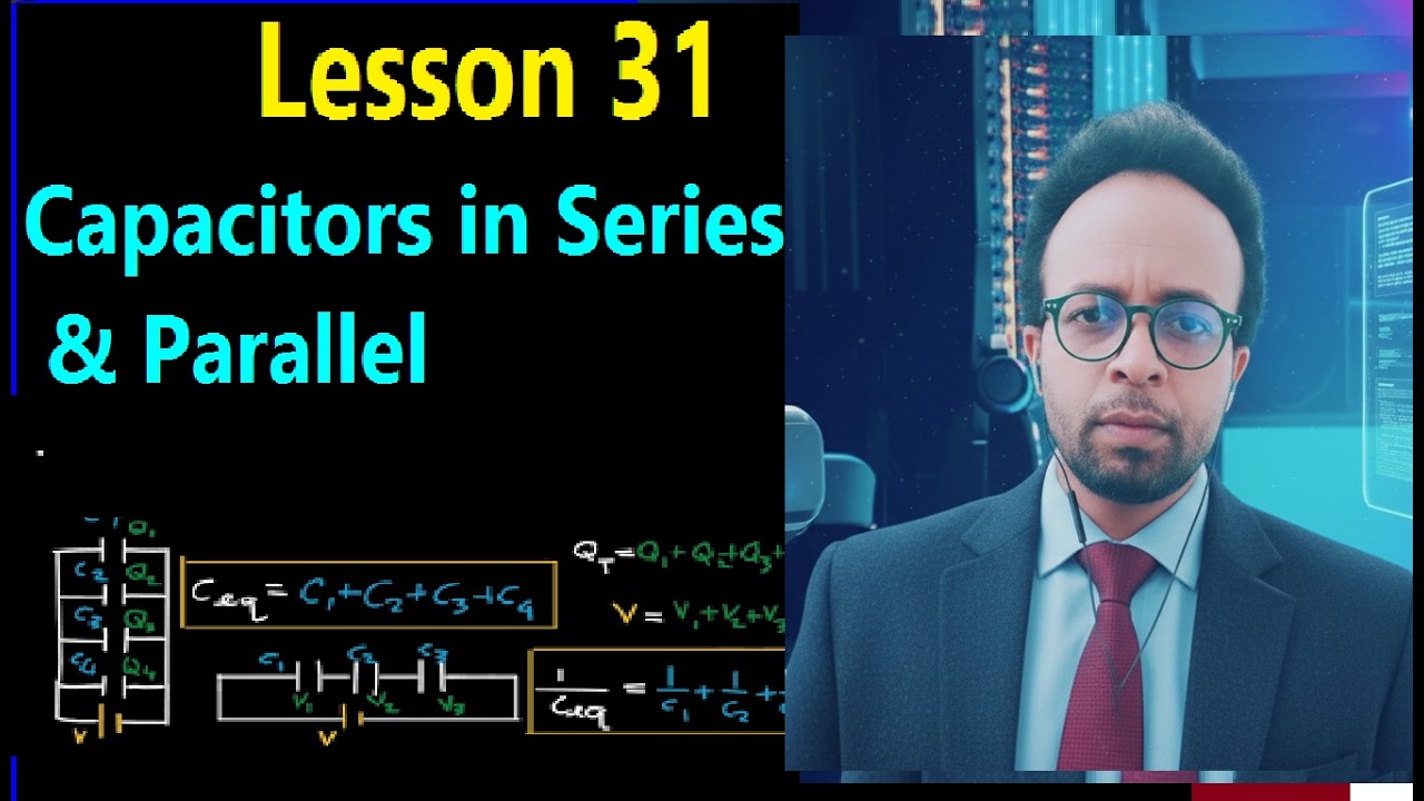 Lesson 31.  Capacitors in Series and Parallel
