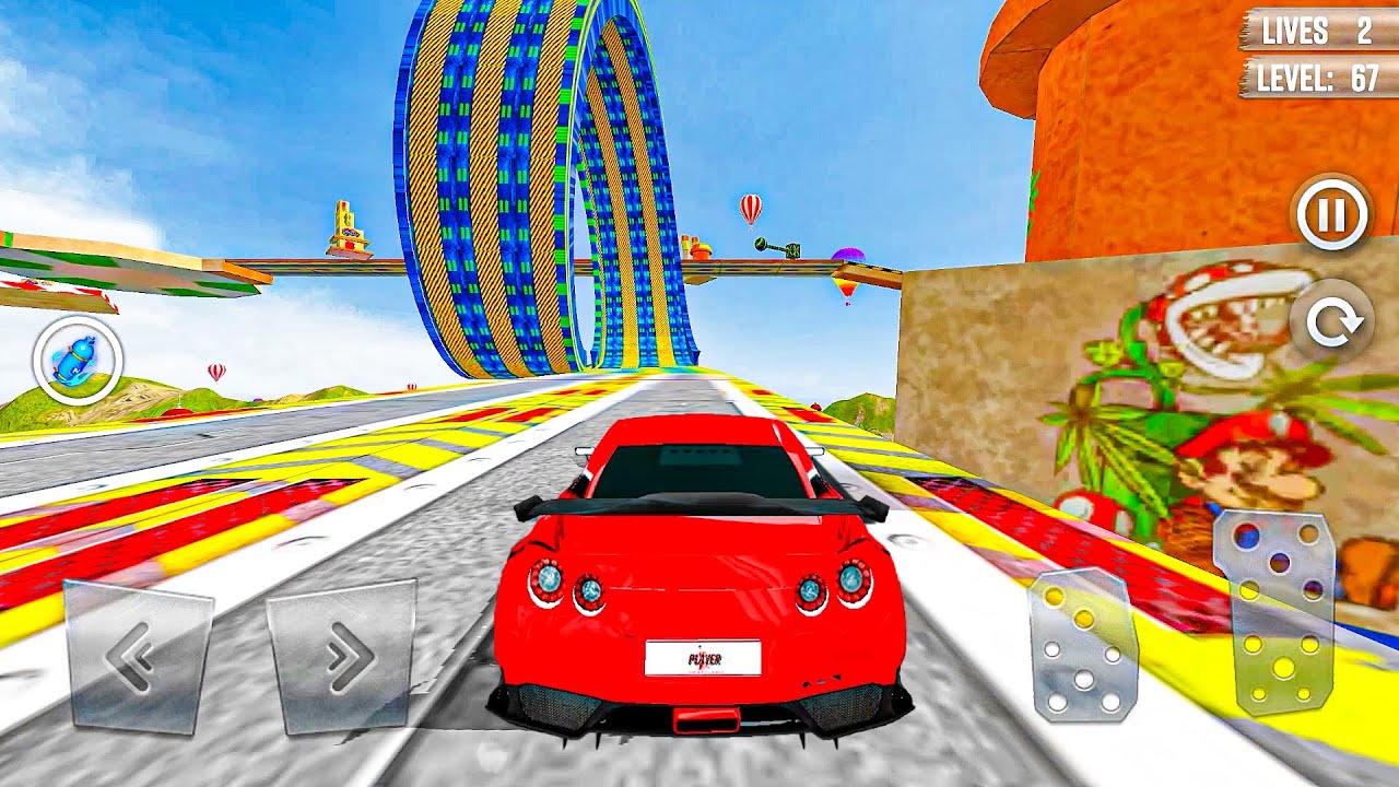 Crazy Car Stunts Mega Ramp 3D - Impossible Mega Tracks #2 - Gameplay Android
