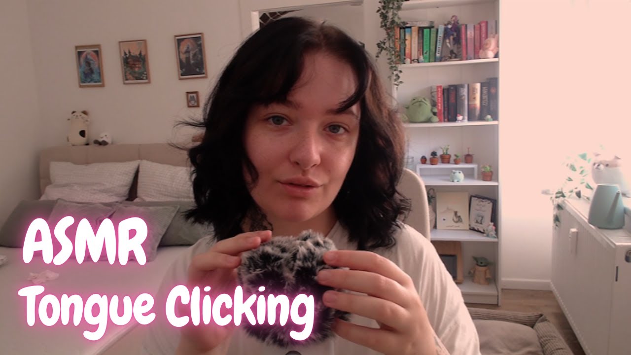 ASMR Tongue Clicking & Mic Fluffing | no talking