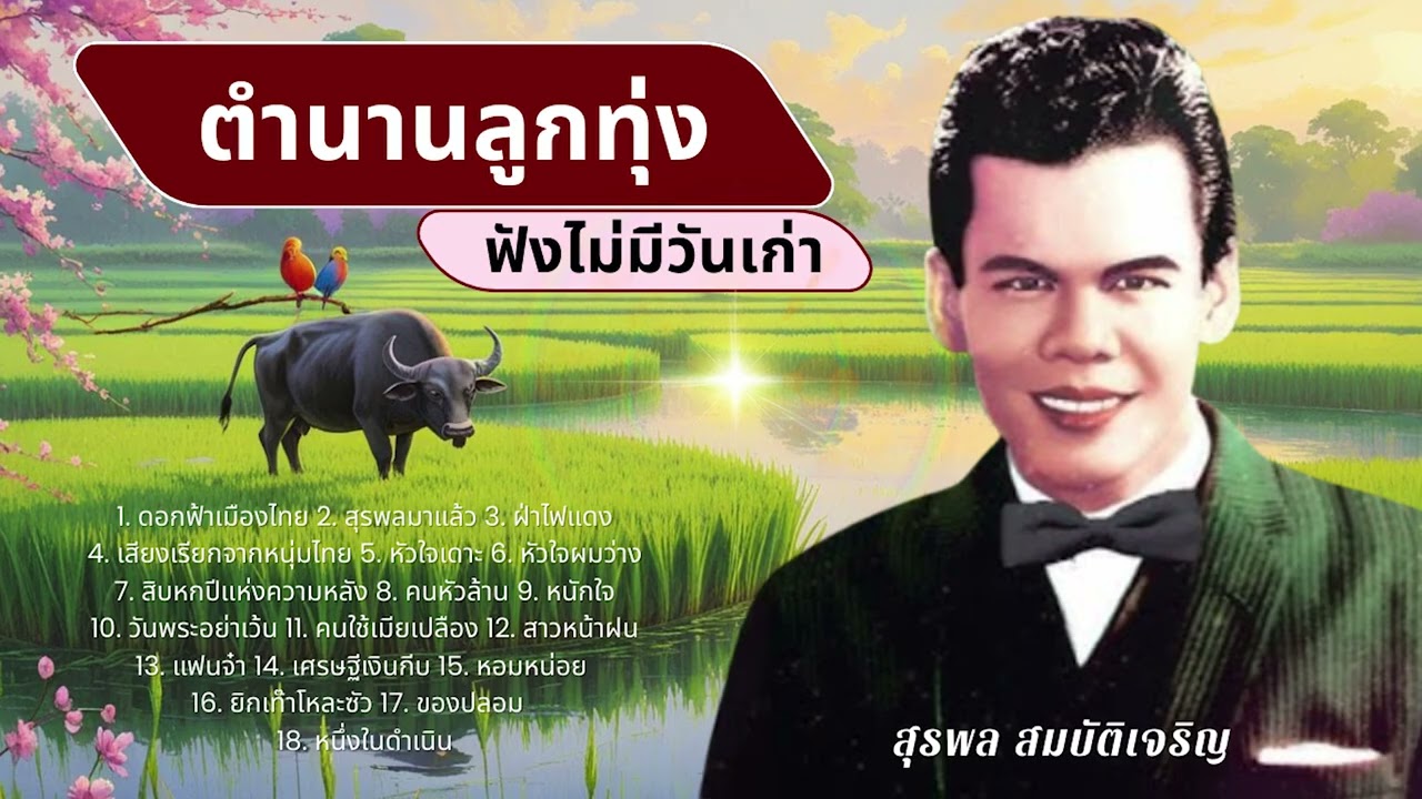 ตำนานลูกทุ่ง ฟังไม่มีวันเก่า เพราะมาก - สุรพล สมบัติเจริญ lMusicLongPlay