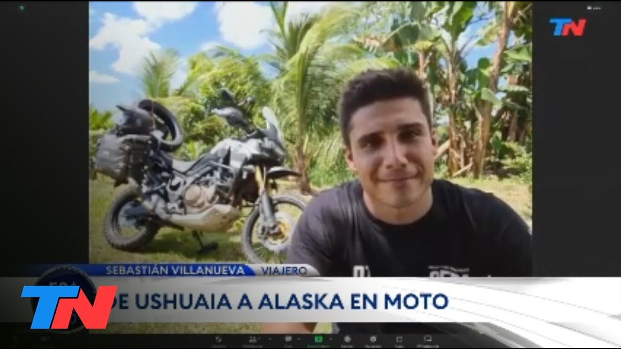 DE USHUAIA A ALASKA EN MOTO: La travesía de un argentino que comparte su viaje en las redes sociales