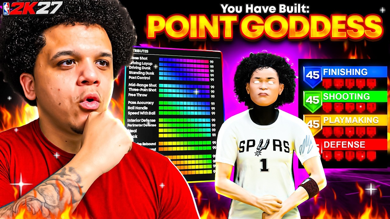 Мой новый билд &laquo;Богиня разыгрывающих&raquo; просто бомба в NBA 2K27! Лучший билд защитника в 2K27