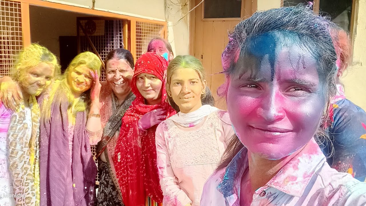 || holi par banaya sbko bhoot ||#jaatnivlog#dailyvlogs #holicelebration2024 #mastivlog