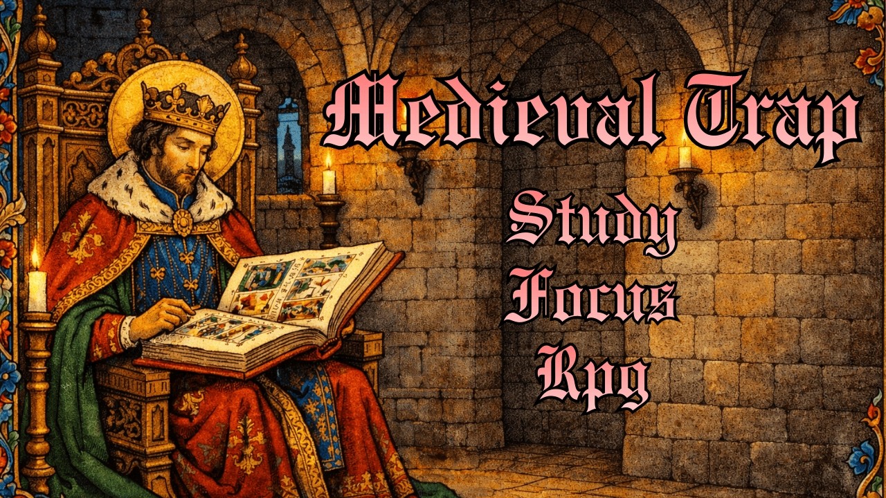 Dark Kingdom Library — 1 Hour Medieval Trap for Study, Focus & RPG