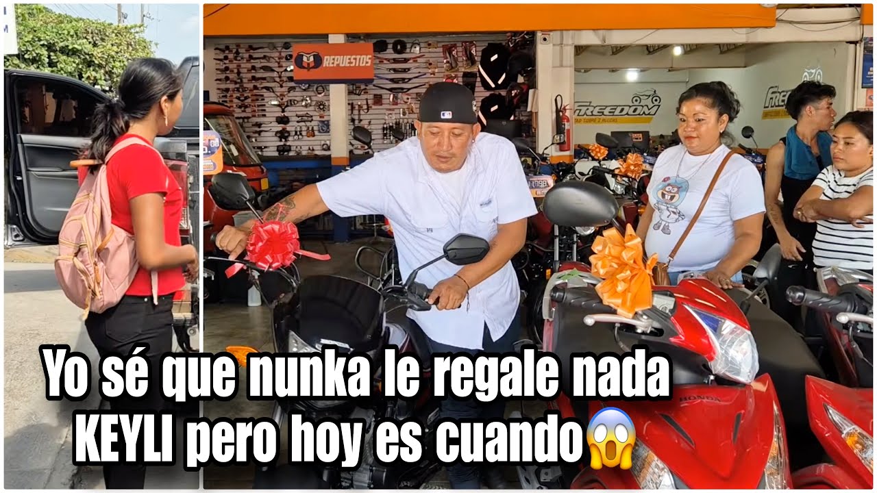 urgente 🚨 MARVIN regala una moto nueva a KEYLI su es mujer😱