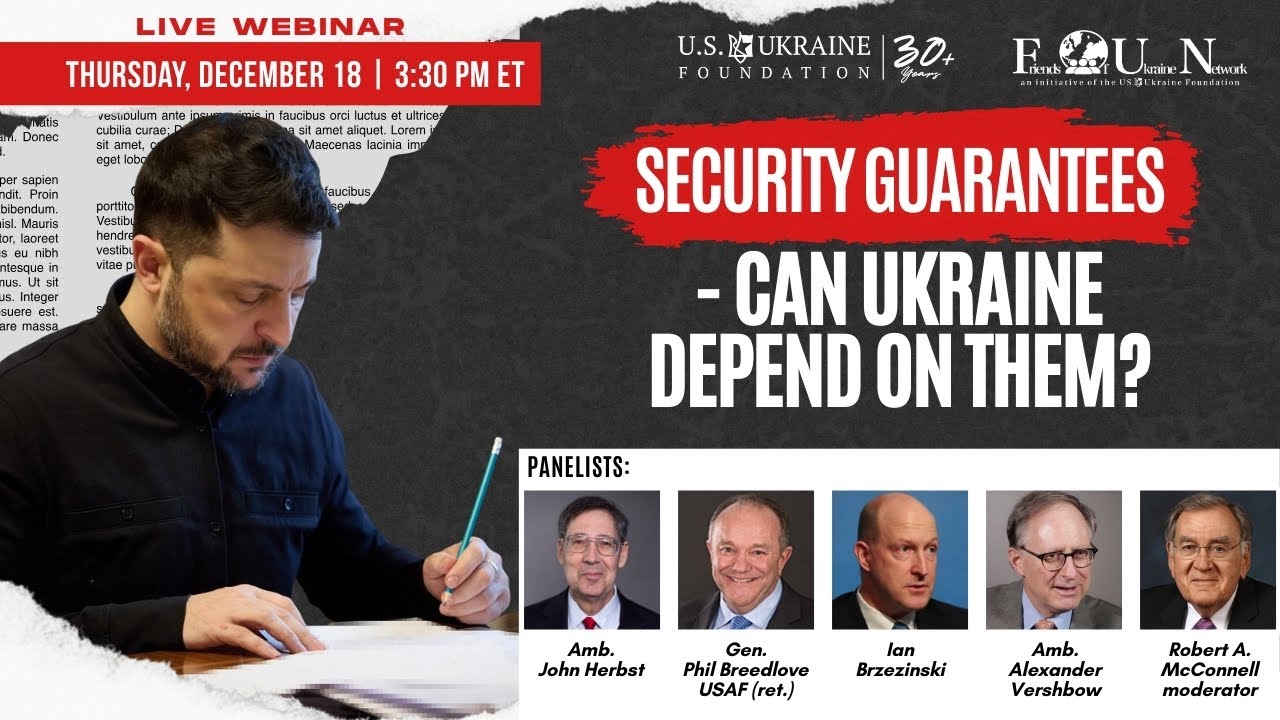 Security Guarantees  - Can Ukraine Depend On Them?