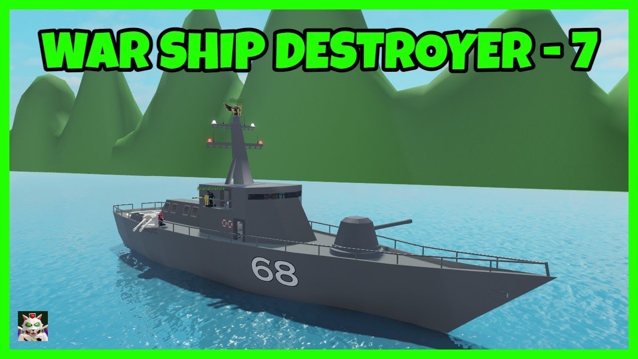 War ship Destroyer! Beginner to Pro Episode 7 - SharkBite (Roblox)!