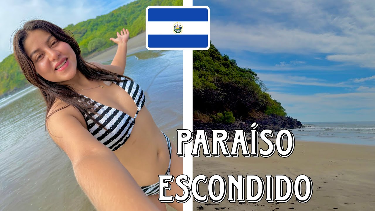 BAÑÁNDOME EN UNA PLAYA VIRGEN EN EL SALVADOR 🇸🇻 REGRESÉ AL ORIENTE | 4K | Celinaz