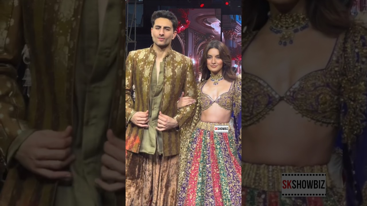 Pratibha Ranta & Ibrahim Ali Khan make stylish ramp walk appearance 💫