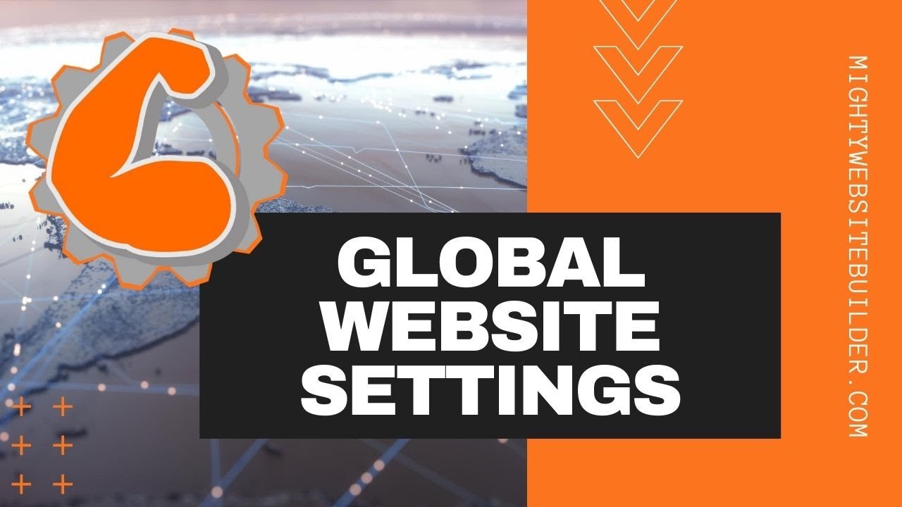 How to update your global website settings using the Mighty Website Builder