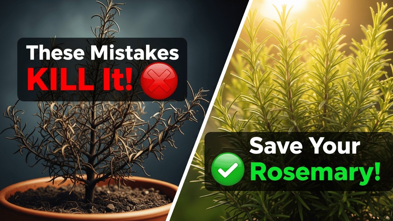 These 6 Mistakes Will Kill Your Rosemary – and How to Save It NOW!