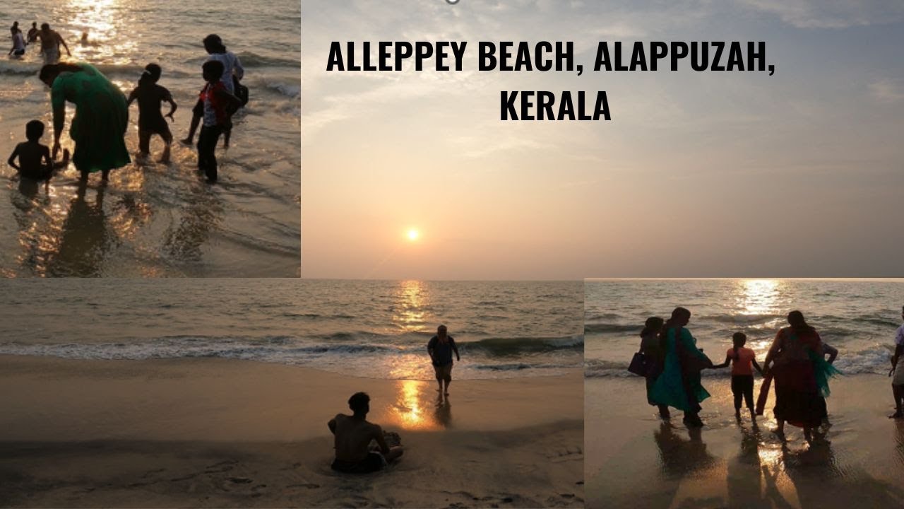 ALLEPPEY BEACH, ALAPPUZHA, KERALA - SHORT STROLL AT THE BUSY BEACH
