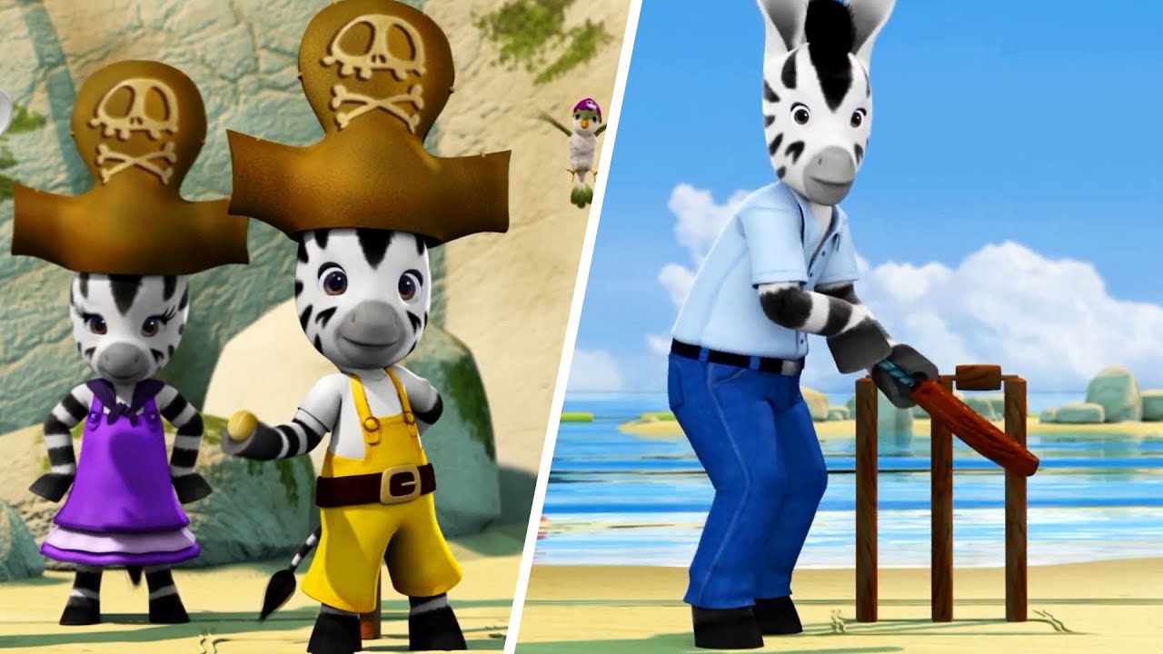 Zou in English | Playing Cricket | Zebra for Kids | Cartoons for Kids | English Stories for Kids