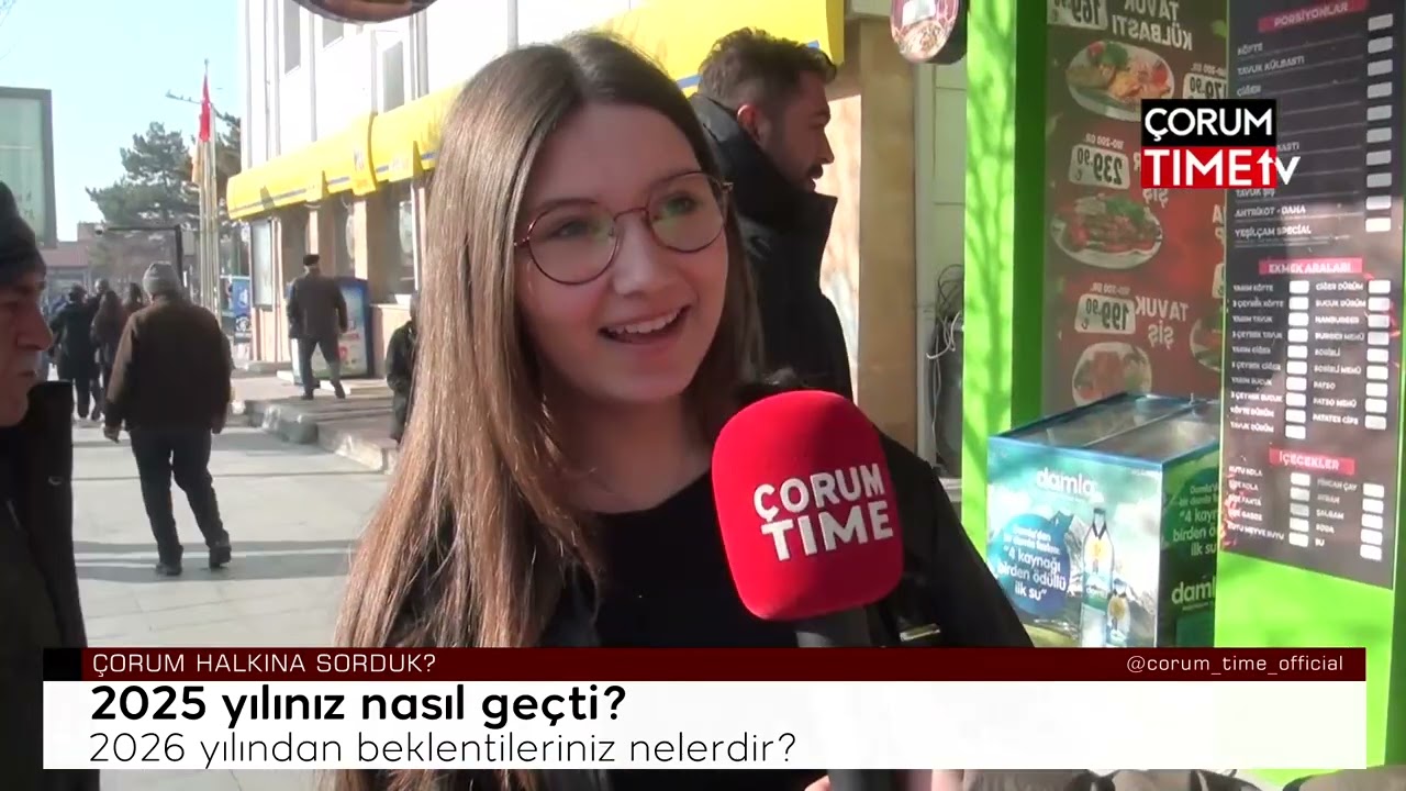 Çorum halkı 2025 yılını değerlendirdi