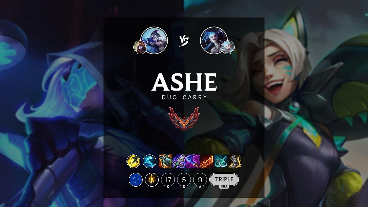 Ashe ADC vs Jinx - EUW Grandmaster Patch 12.11