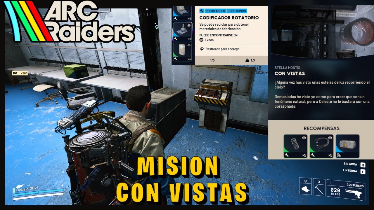 ARC RAIDERS MISION CON VISTAS / Consigue un codificador Rotatorio Arc Raiders