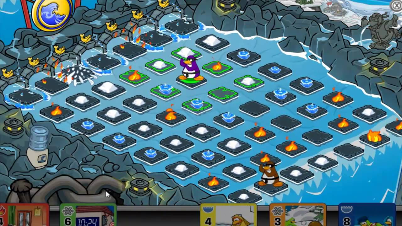 Club Penguin Card-Jitsu Water Gameplay