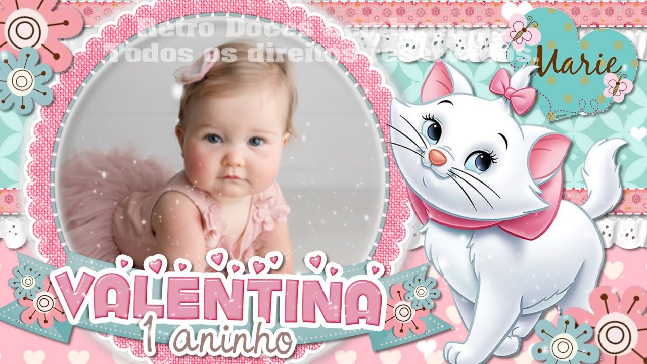 CONVITE ANIMADO GATINHA MARIE