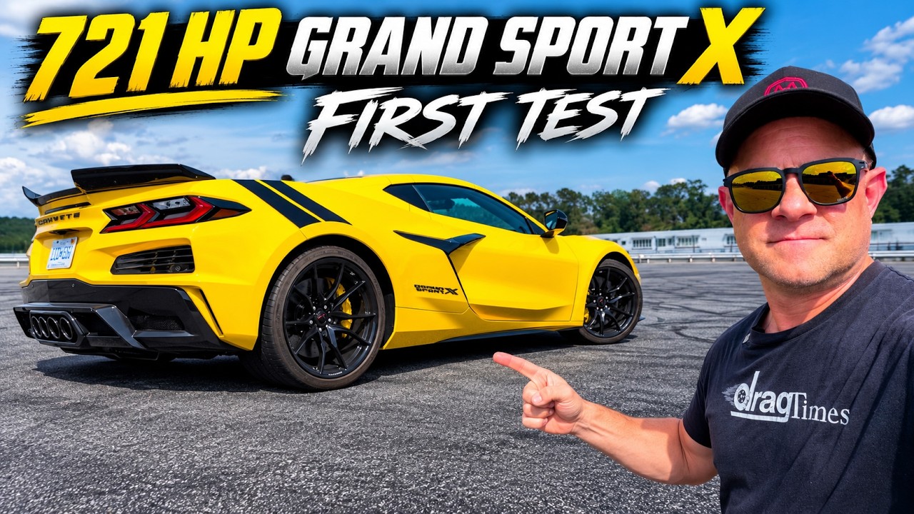ПЕРВЫЙ ТЕСТ * Corvette Grand Sport X 721 л.с. против Grand Sport 0-97 км/ч * Заезд на треке с Дж....