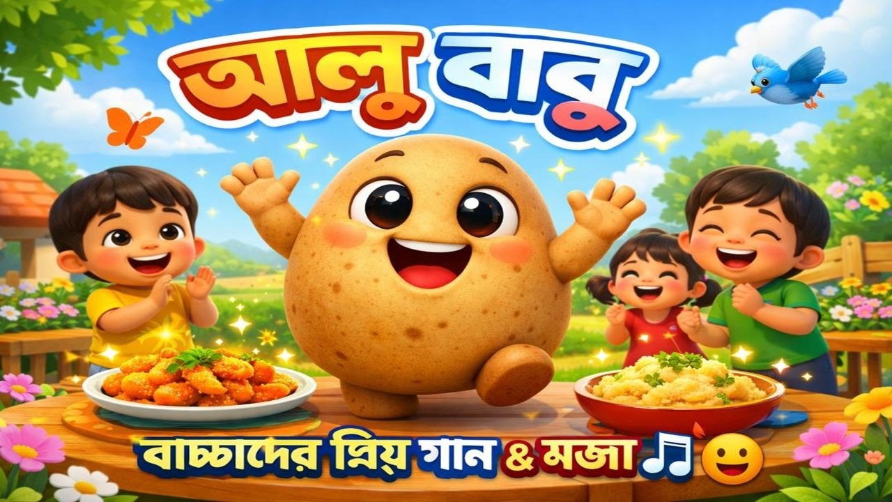 আলু বাবু গোলগাল ভাই | Alu Babu is a cheeky brother | Kids Favorite Song & Fun | 3D Cartoon Video  |