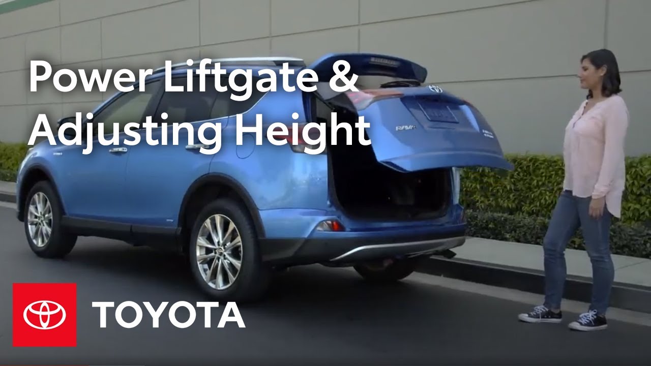 Toyota How-To: RAV4 and Highlander Power Liftgate Opening & Height Adjustability | Toyota
