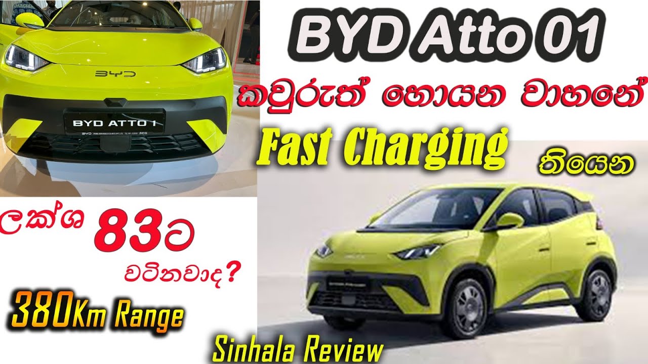 BYD Atto 01 | කවුරුත් හොයන ලක්ශ 83 වාහනේ | Range 380 KM |  Drive Together