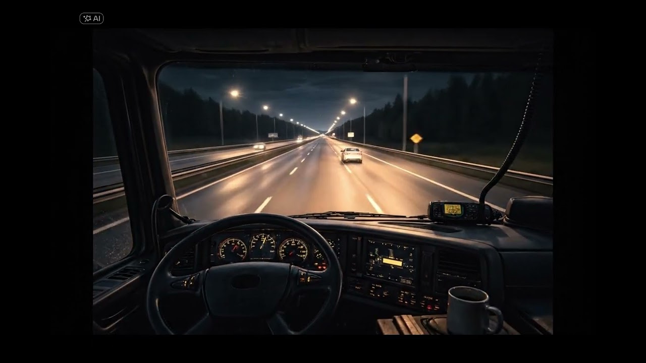 Night Highway Driving Music for Long Haul Trucks | 1 Hour – EP[11]