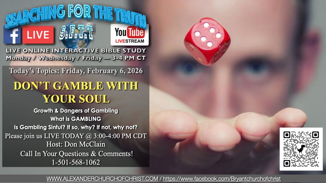 DON’T GAMBLE WITH YOUR SOUL