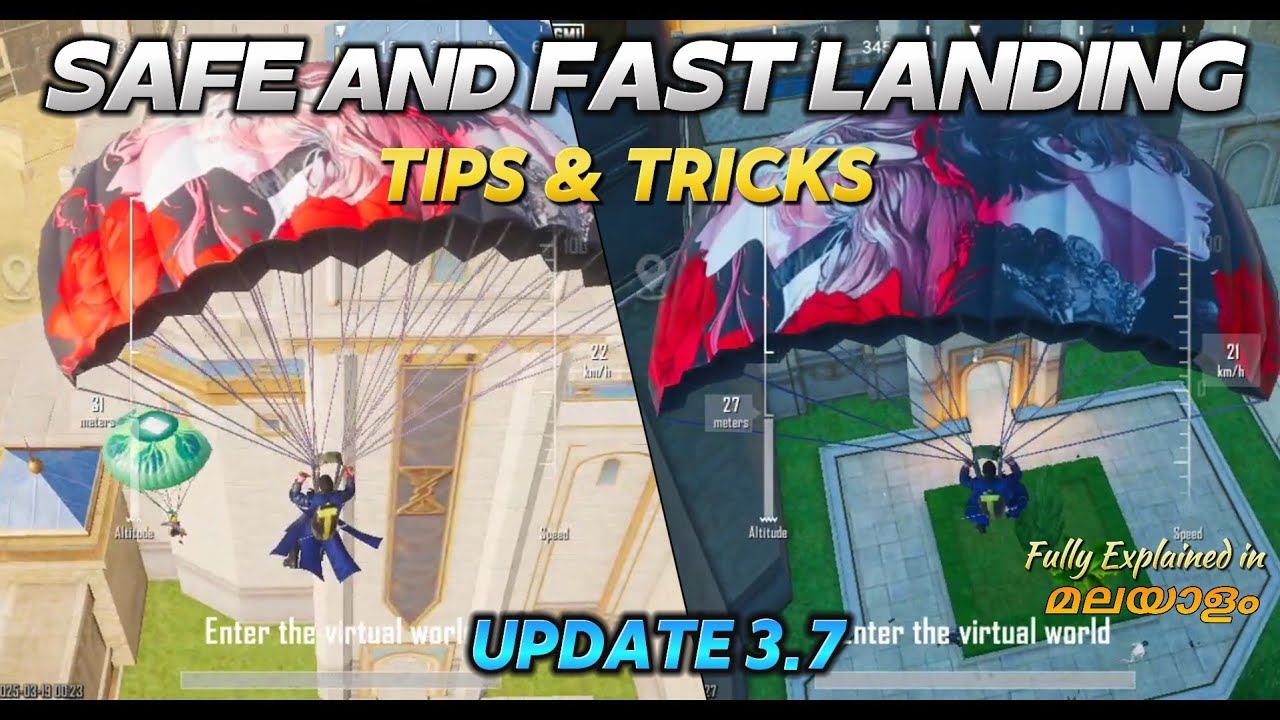 How to Land Faster And Safely in New 3.7Update🔥 Golden Dynasty Tips & Tricks| BGMI & PUBG |@GODZIyt