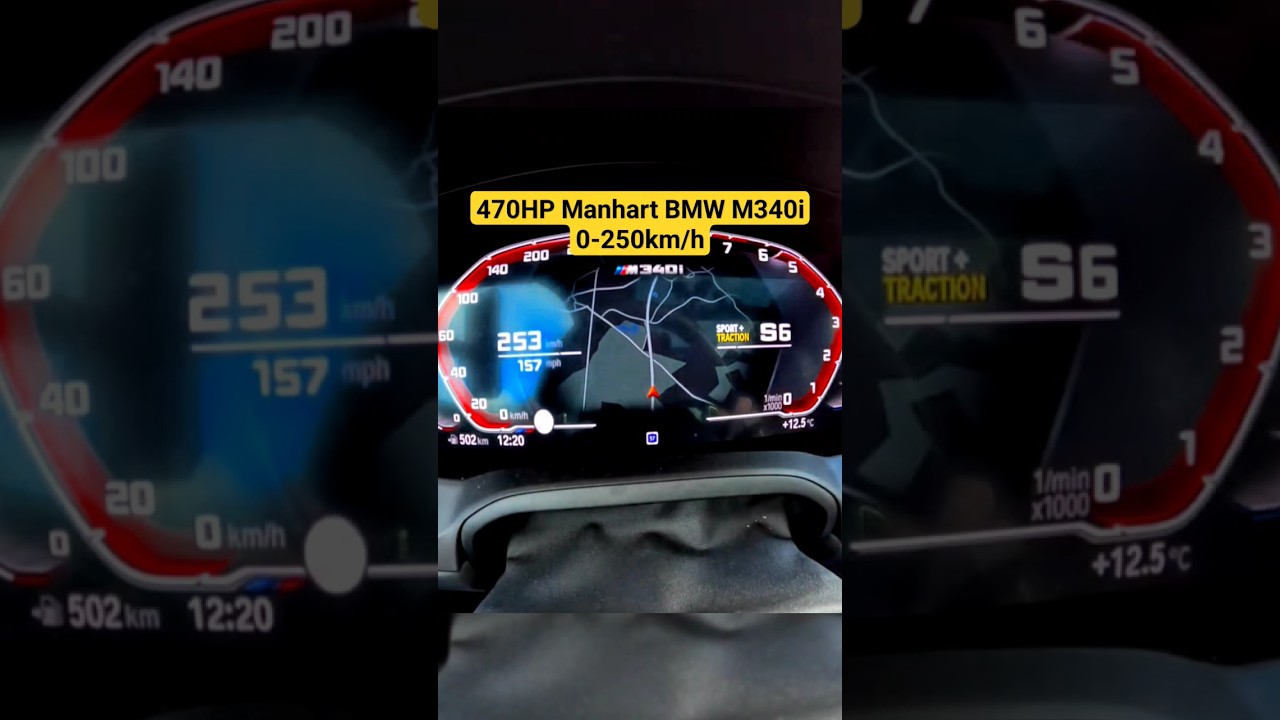 470HP MANHART BMW M340i Acceleration 🚀🔥