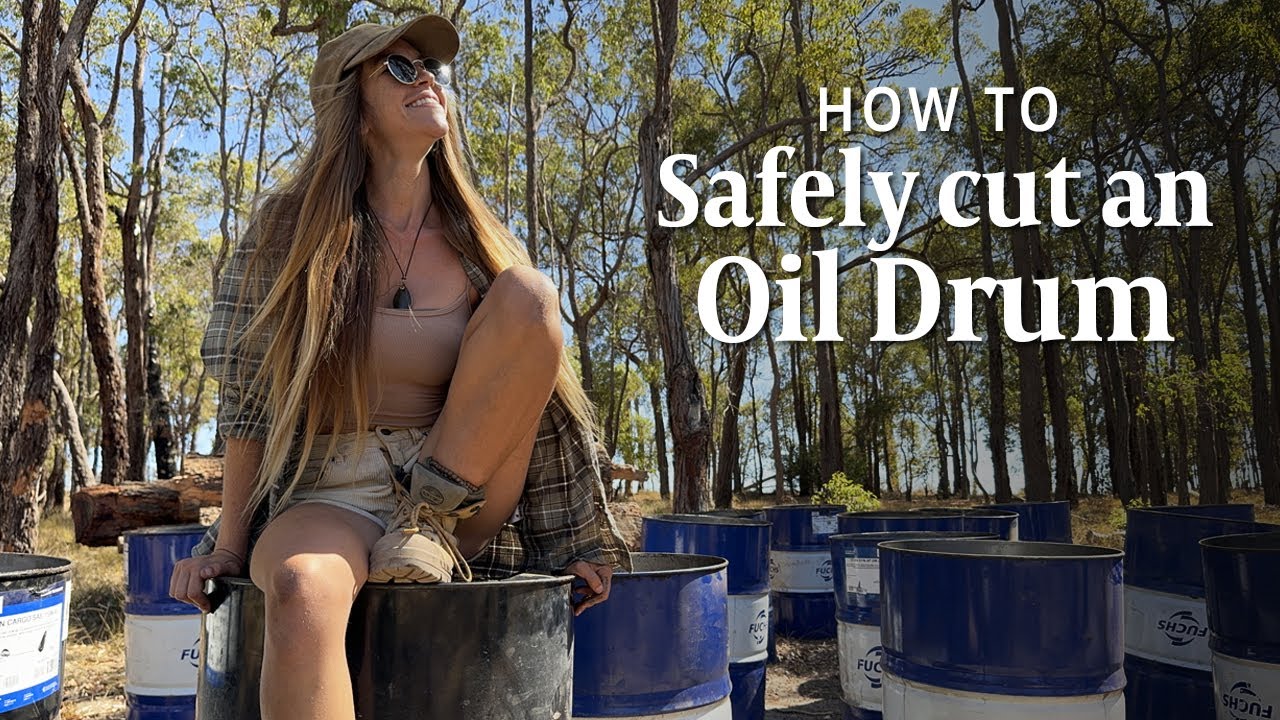 How I SAFELY cut an oil drum -  Step by step guide on cutting oil drums