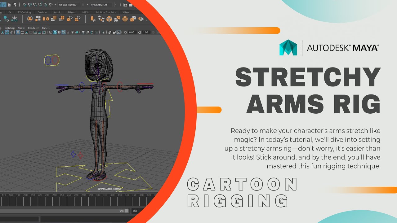 Autodesk Maya - Creating Stretchy Arms #rigging #3danimation #maya #weekend
