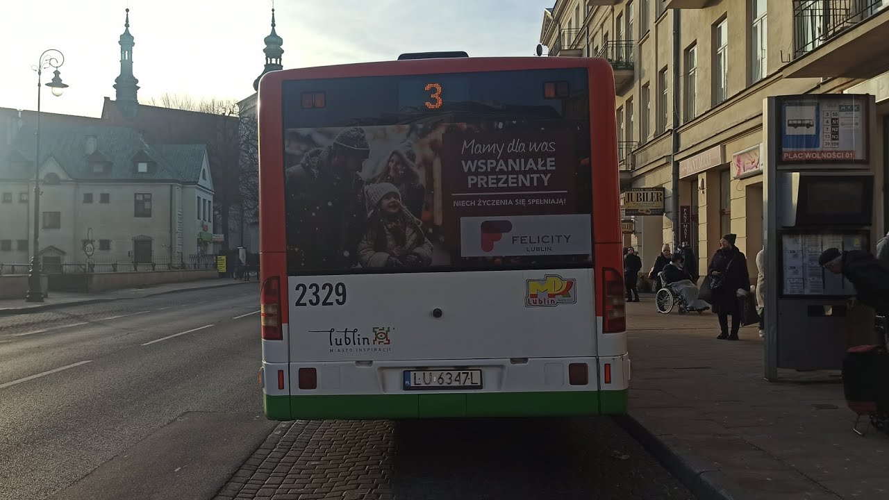 Linia 3, kierunek Dąbrowica - Mercedes Benz 628c Conecto LF #2329 - MPK Lublin