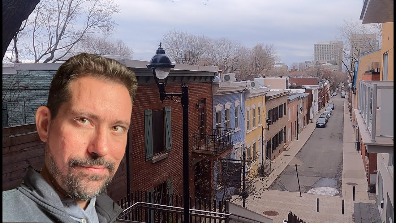 La rue de Montréal qui devient une ruelle.