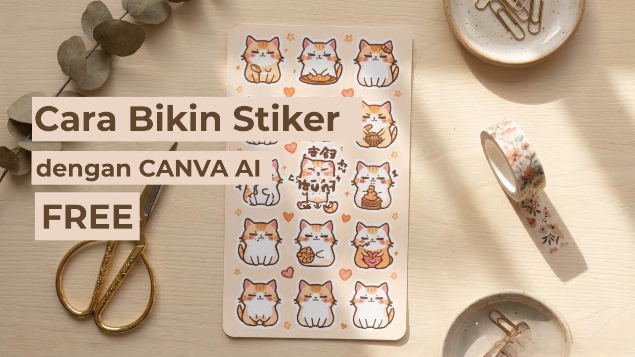 Cara Membuat Stiker dengan Canva AI Gratis Buat Pemula