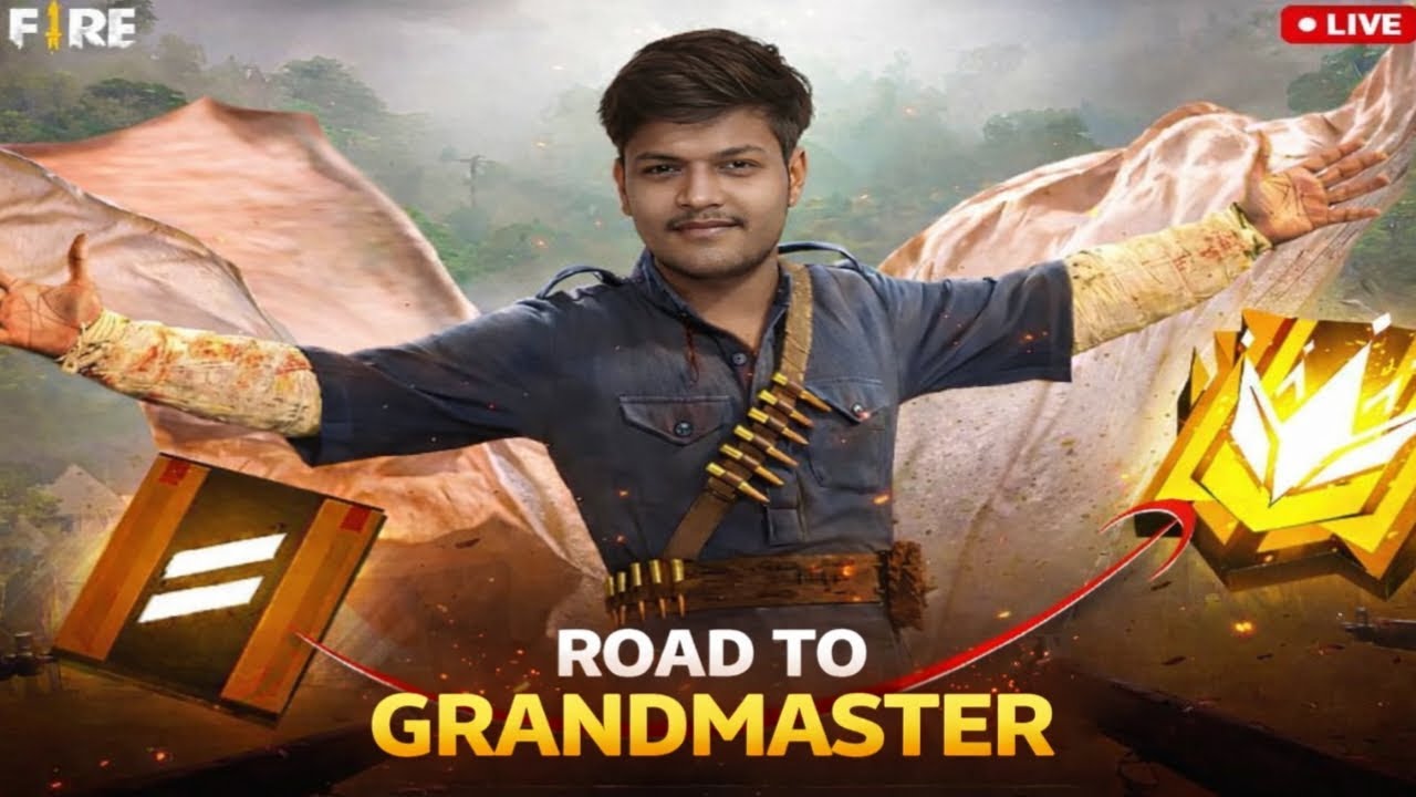 [Live Free Fire] Road To GRANDMASTER With Teammates Full Fun&Masti  !! #freefirelive #freefire #live