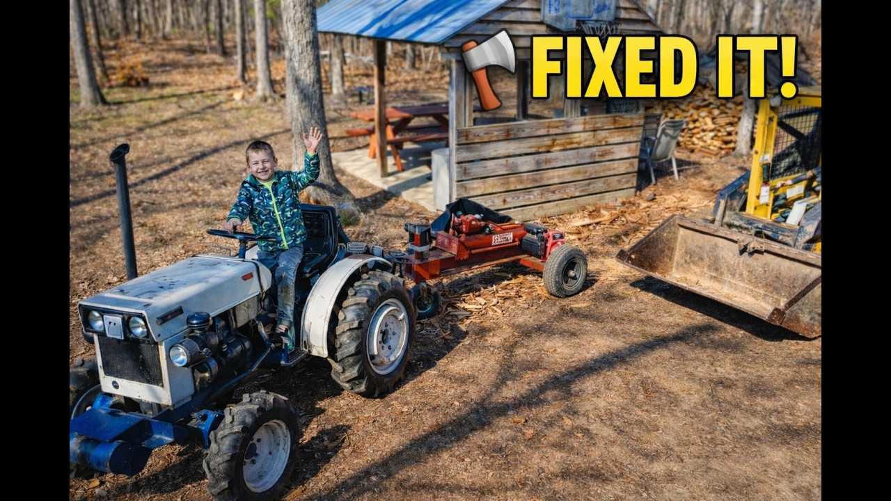 My Wood Splitter Broke… So I Fixed It and Finished the Job