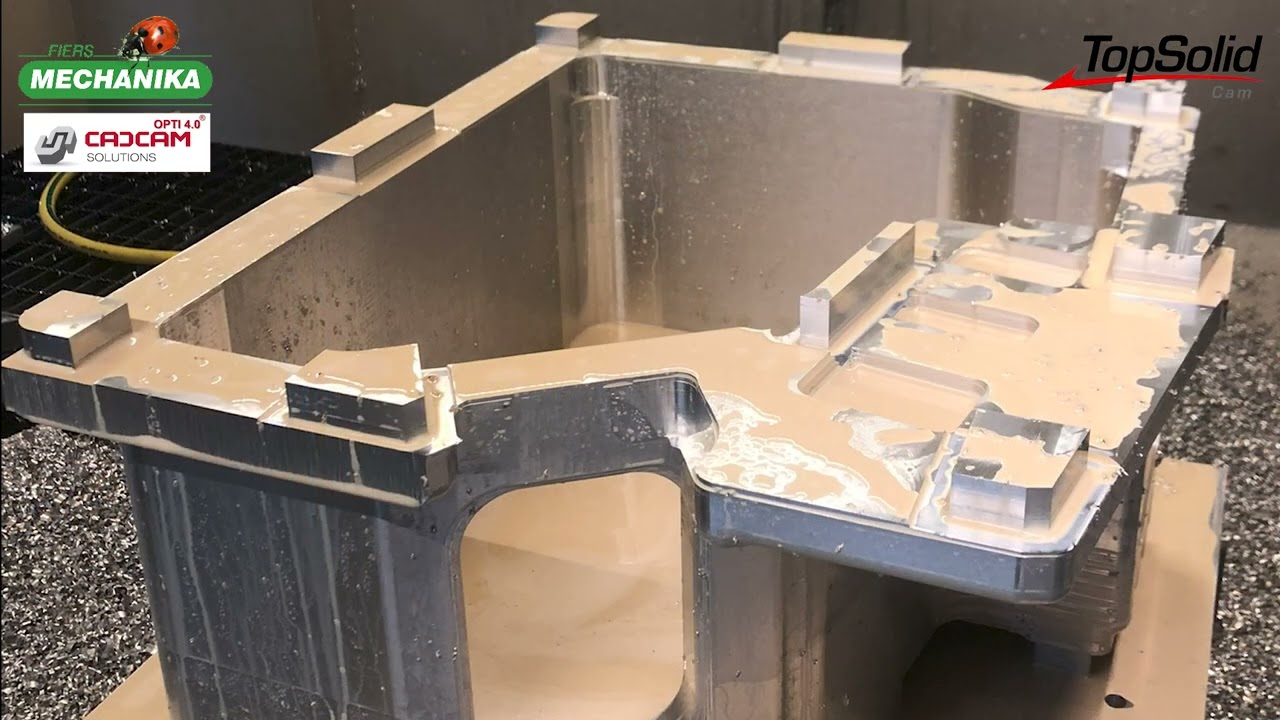 FIERS Mechanika - TopSolid támogatás: Vékonyfalú alu alkatrész gyártása