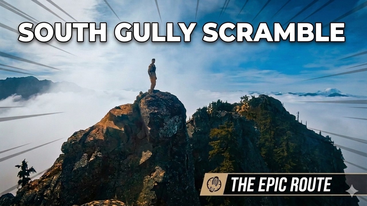 Solo Scramble Up Guye Peak | Exposed Class 3 Climb Above the Clouds