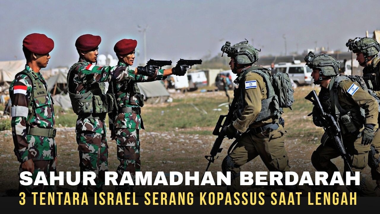 ALHAMDULILLAH TUHAN MELINDUNGI !!! KOPASSUS BERHASIL SIKAT ISRAEL YANG MENYERANG DISAAT LENGAH ..