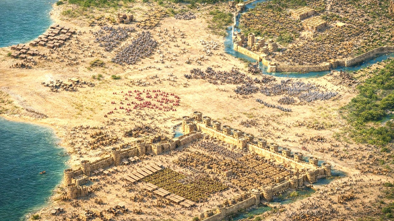 1v1 EXPERT vs EXPERT Multiplayer Gameplay - Stronghold Crusader Definitive Edition