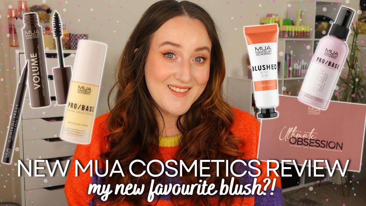 NEW *MUA COSMETICS* MAKEUP TRY ON REVIEW! Primer, Setting Spray, Shimmer Blush, Liquid Liner & MORE!