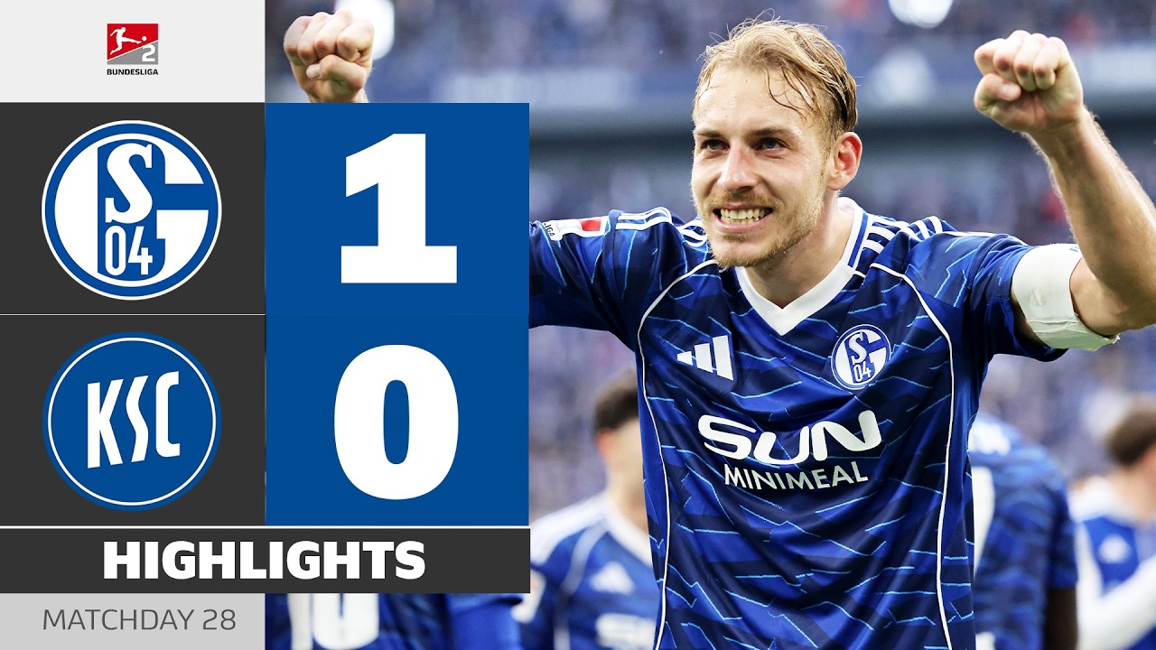 Schalke&rsquo;s Promotion Push Continues! | SCHALKE 04 - KARLSRUHER SC | Highlights | MD 28 - Bundesliga 2