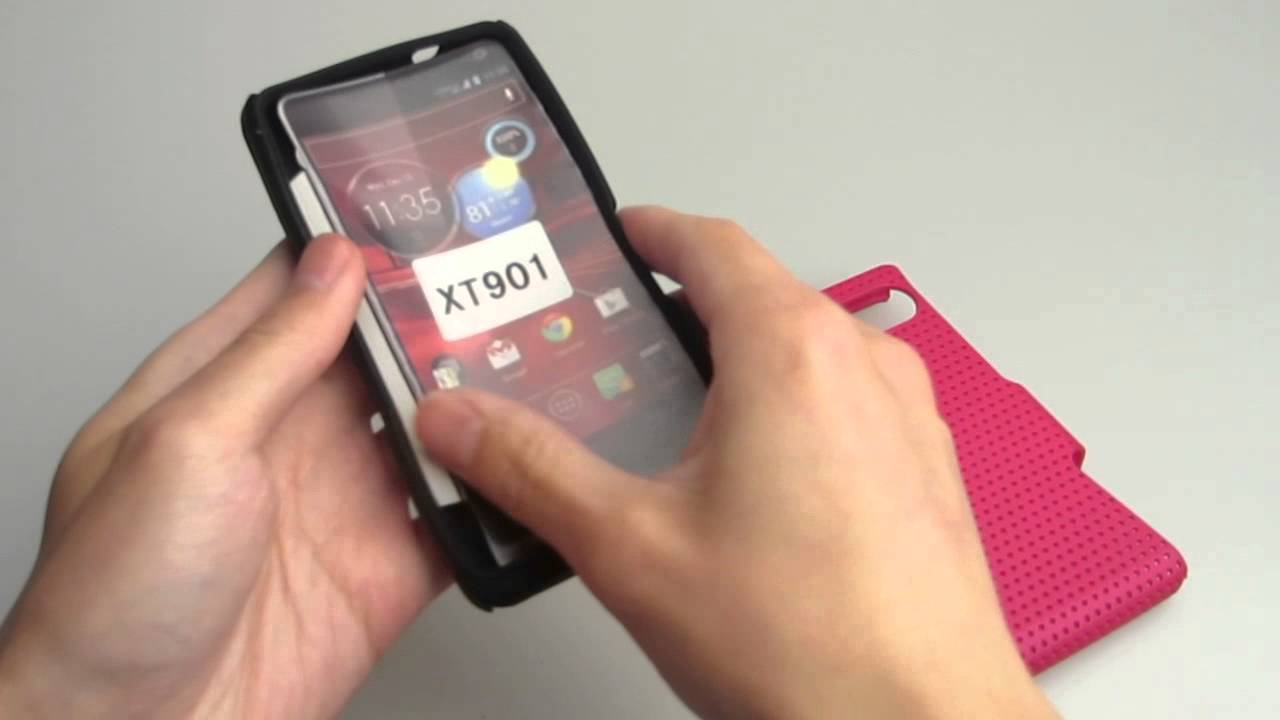 For Motorola Electrify M XT901 HYBRID Silicone FishNet Case Overview