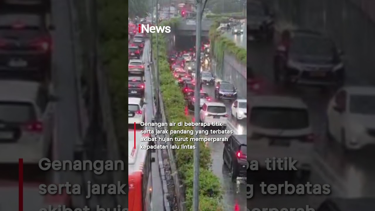 Diguyur Hujan Deras, Jakarta Macet Parah